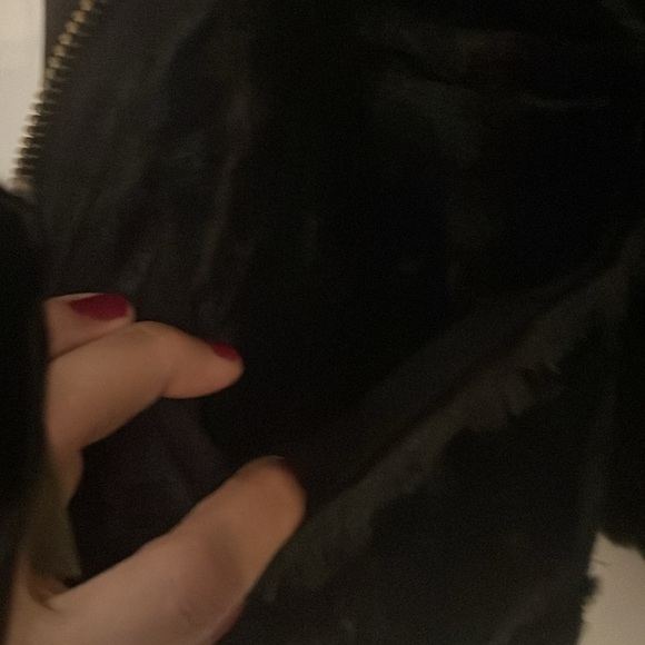 Cabela’s  Black Soft Faux Suede full zip pile Sherpa  lining  Coat in Large - Picture 7 of 10